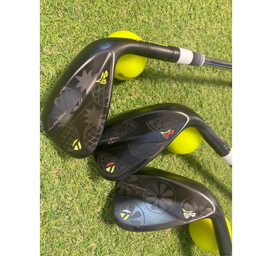 TimeForGolf - TaylorMade wedge Milled Grind 4 black set 60°,56°,52° RH Customized fruit design